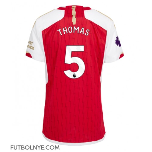 Camiseta Arsenal Thomas Partey #5 Primera Equipación para mujer 2023-24 manga corta